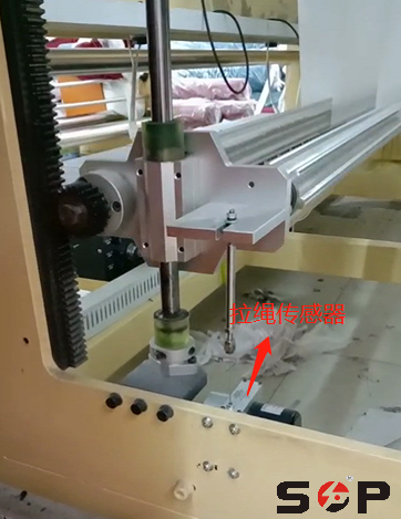 拉绳位移传感器在纺织机械设备上的使用